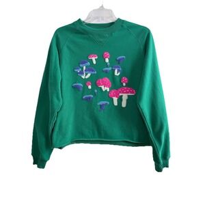 Modest Mouse Mushroom sweatshirt green Large rock music band tour concert